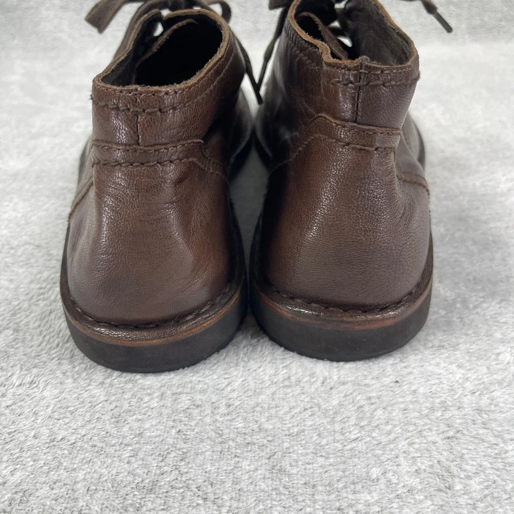 John Varvatos Chukka Boots Mens 13 Brown Leather Lace Up Ankle Boots Casual